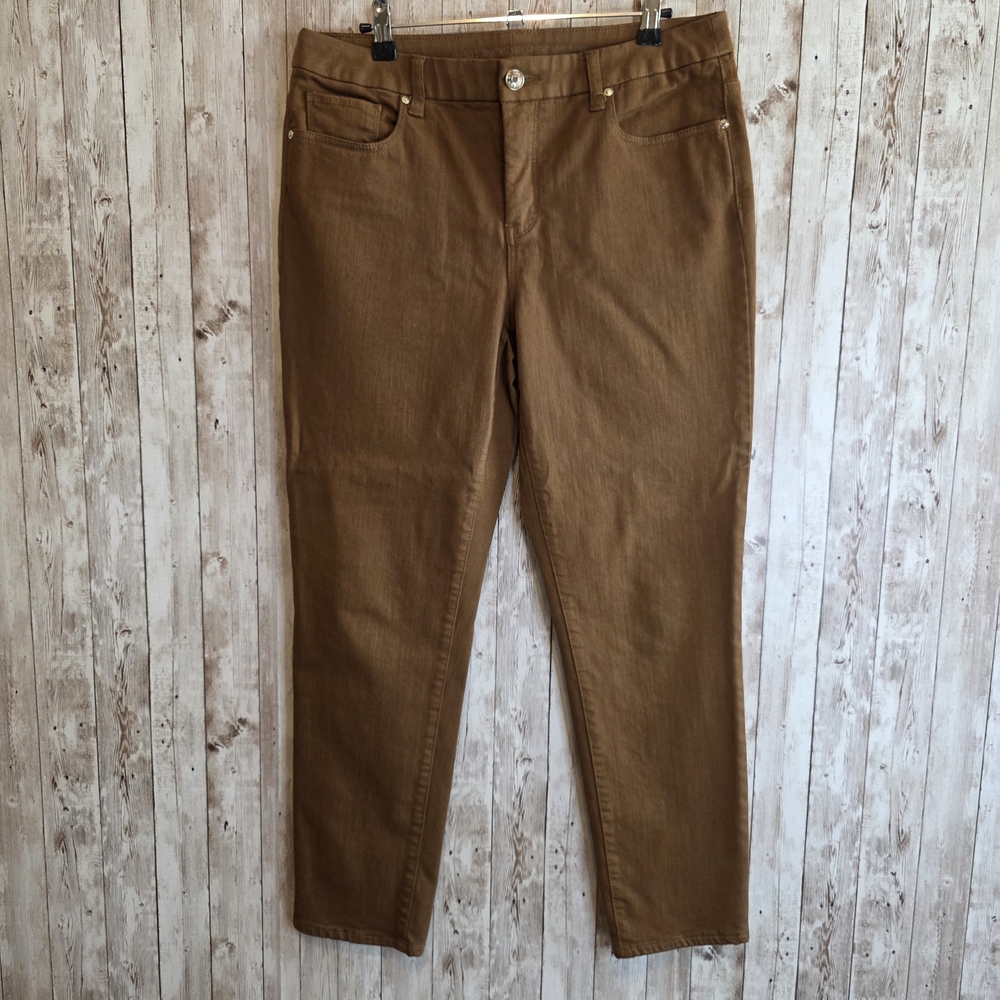 Chico's Tan Straight Leg Women's Jeans
